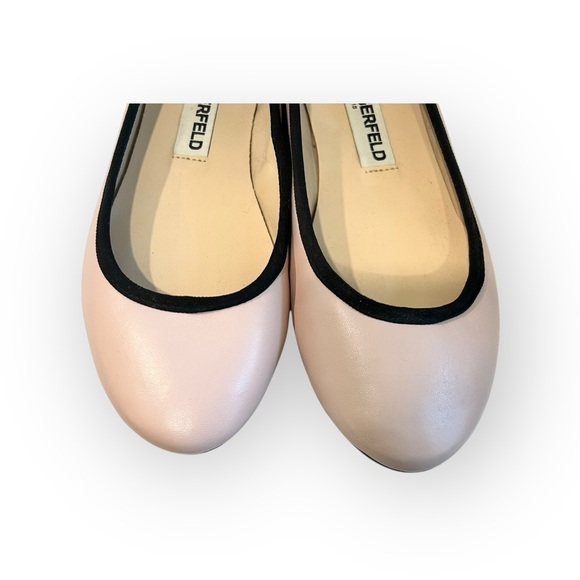 Karl Lagerfeld Baby Pink Ballet Flat - Picture 4 of 8